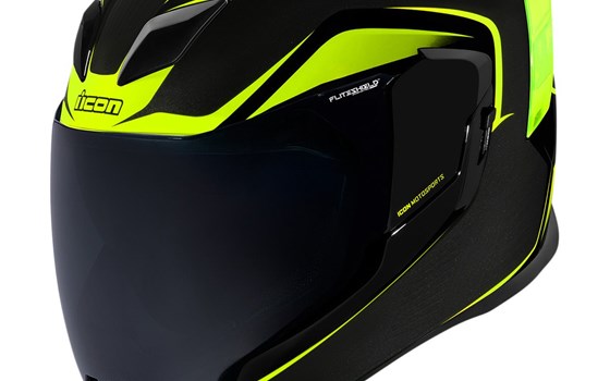 Icon Airflite ™ Helm Crosslink schwarz blau / hi-viz / rot - Bild 4