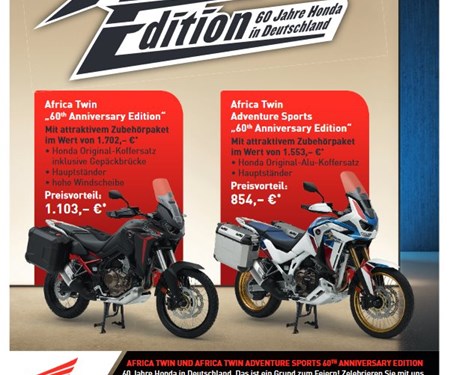 Africa Twin 60 Jahre Edition - Zubehöraktion -