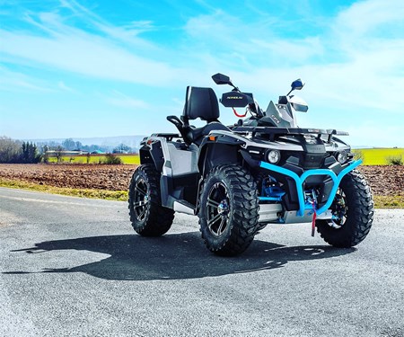 Limitiert auf 150 Stück -  Stels Edition Guepard 800 Grau mit blauem Rahmen,