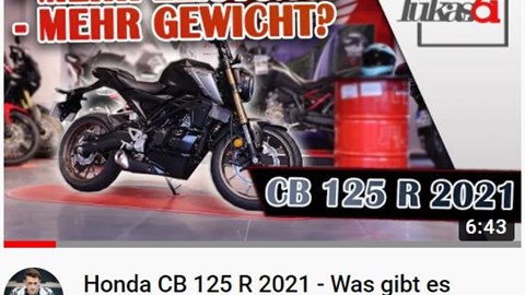 Honda Semmler -  Video von Lukas.61 über die neue CB125R