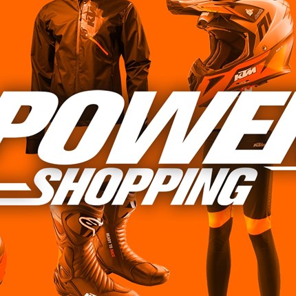 Powershopping zum Saisonstart 
KTM POWERSHOPPING  Feiere mit uns den Saisonstart mit unwiderstehlichen KTM POWERSHOPPING-Angeboten! Sichere dir starke Raba ... Weiter >>