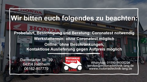 aktuelle Corona-Regelungen