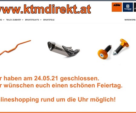 Wir haben am 24.05.21 am Feiertag geschlossen !