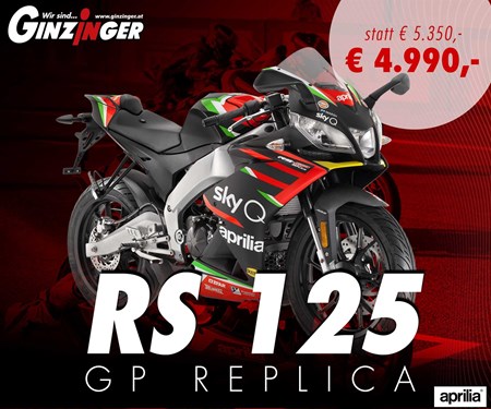 Die Aprilia RS 125 Replica GP E4 in Aktion 
