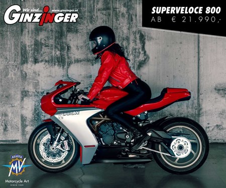 MV Agusta Superveloce 800 ab € 21.990,- MV Agusta Superveloce 800 ab € 21.990,-