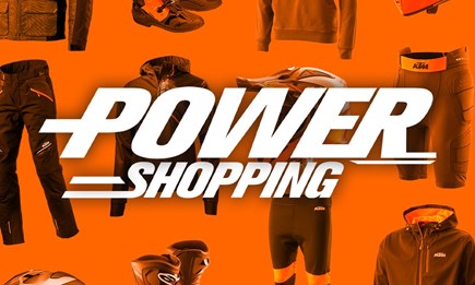 KTM POWERSHOPPING bis zu 50 % Rabatt !!