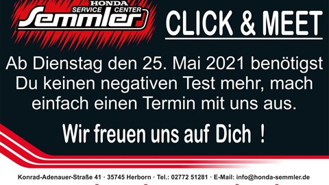 Honda Semmler - Update zu Corona Maßnahmen ! 