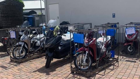 Neue Lieferung! Mit dabei der Honda SH 125 Mode