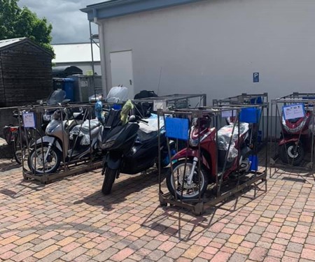 Neue Lieferung! Mit dabei der Honda SH 125 Mode