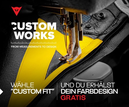 Dainese Custom Works Aktion bei uns im XAJO-Shop Dainese Custom Works Aktion bei uns im XAJO-Shop