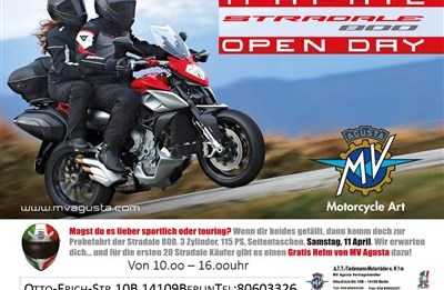 Erleben Sie bei uns am "STRADALE DAY" die neue MV Stradale und MV Agusta bei italienschen Köstlichkeiten!