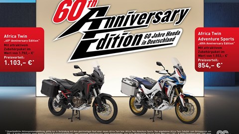 Honda Kofferaktion Africa Twin und AfricaTwin Adventure Sports noch bis 30.06.2021