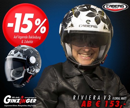 Caberg Riviera V3 MINUS 15% Caberg Riviera V3 MINUS 15%