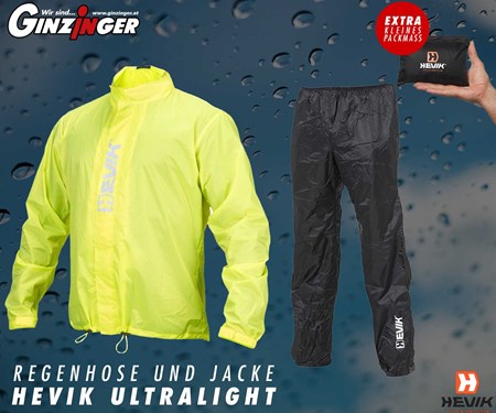 Hevik Ultralight Regenkombi zum AKTIONSPREIS! Hevik Ultralight Regenkombi zum AKTIONSPREIS!