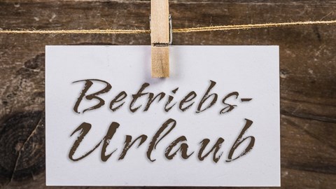 Betriebsurlaub