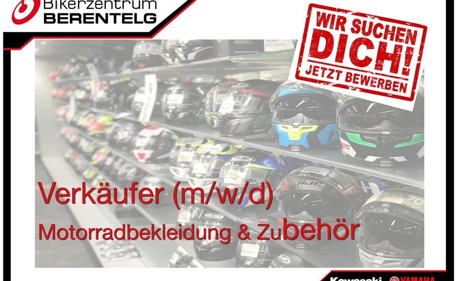 Verkäufer (m/w/d) für Motorradbekleidung + Teile/Zubehör Bild 1: Verkäufer (m/w/d) für Motorradbekleidung + Teile/Zubehör