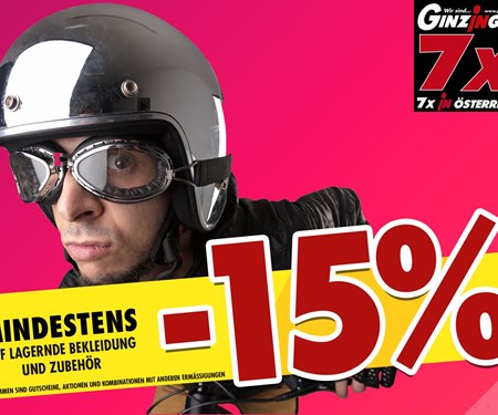 Minus 15% Aktion beim Ginzinger 7mal in Österreich Minus 15% Aktion beim Ginzinger 7mal in Österreich