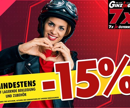 Jetzt minus 15% auf Alles  Jetzt minus 15% auf Alles