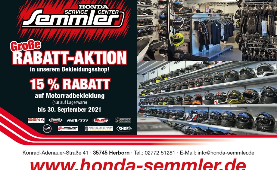 Honda Semmler - Große Rabatt Aktion Bild 1: Honda Semmler - Große Rabatt Aktion