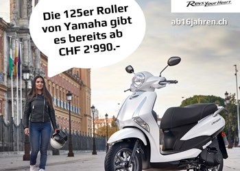 125er Roller von Yamaha ab Fr. 2'990.-