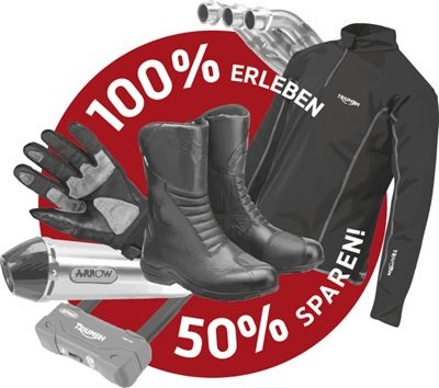 Neue TRIUMPH Promotion bei hmf: 100% Erleben. 50% Sparen. 