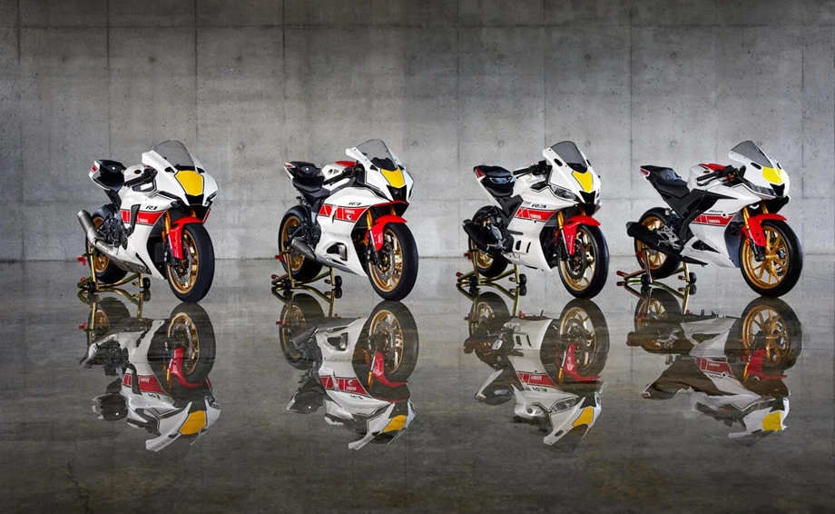 Die 2022er Modelle der R-Serie feiern die Grand-Prix-Renngeschichte von Yamaha Bild 1: Die 2022er Modelle der R-Serie feiern die Grand-Prix-Renngeschichte von Yamaha