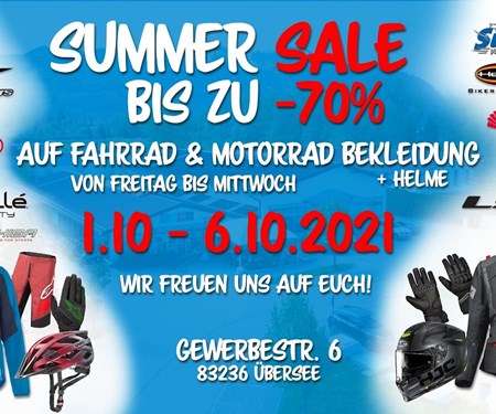 Summer Sale 2021 vom 01.10. - 06-10.2021  SSV SSV