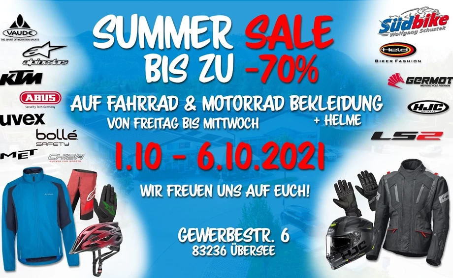 Summer Sale 2021 vom 01.10. - 06-10.2021  SSV SSV Bild 1: Summer Sale 2021 vom 01.10. - 06-10.2021  SSV SSV