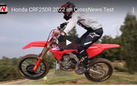 Video: Test der neuen Honda CRF250R 2022 von Crossnews Video: Test der neuen Honda CRF250R 2022 von Crossnews