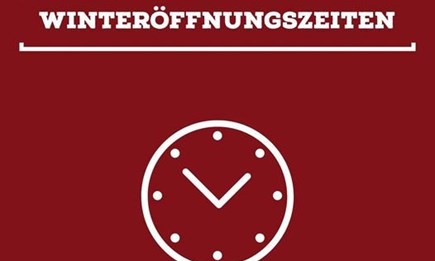 Winteröffnungszeiten ab 01.10.2021