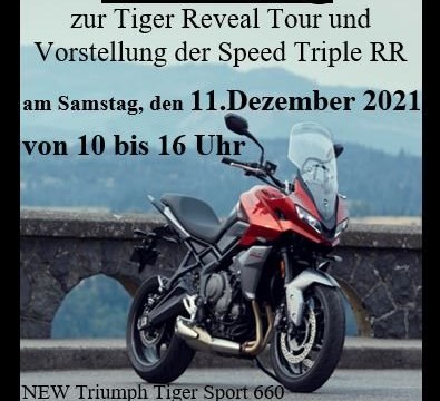 Einladung! Tiger Sport 660 - Tiger 1200  - Triumph Speed Triple RR