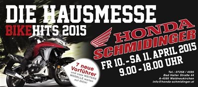 DIE HAUSMESSE - BIKEHITS 2015 am 10./11.4. bei Honda Schmidinger - FORZA 125 eingetroffen!! - Bild 1 DIE HAUSMESSE - BIKEHITS 2015 am 10./11.4. bei Honda Schmidinger - FORZA 125 eingetroffen!! - Bild 1