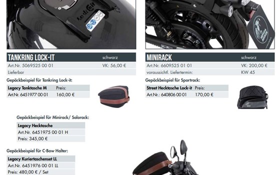 Neue Gepäcklösungen und Schutzbügel von Hepco&Becker für die CMX1100 Rebel  - Bild 1