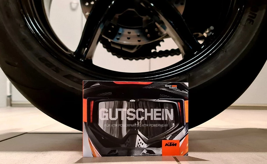 KTM Geschenkgutschein jetzt bei uns erhältlich!  Bild 1: KTM Geschenkgutschein jetzt bei uns erhältlich!