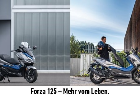 Forza 125 ist ein sportlicher GT-Roller