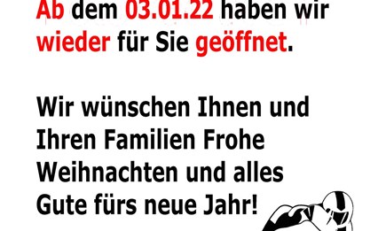 Weihnachtsferien 2021/2022