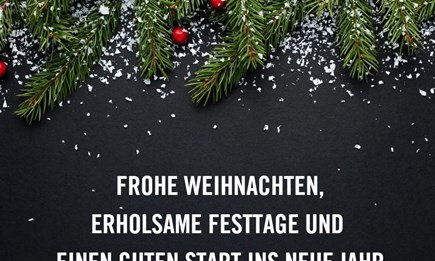 FROHE WEIHNACHTEN & ALLES GUTE FÜR´S NEUE JAHR