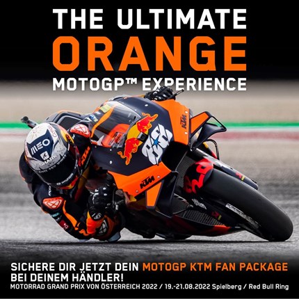 >>> MotoGP Spielberg 2022 <<< Sichere dir schon jetzt dein KTM Fan-Package für das MotoGP Erlebnis am RedBull Ring!
