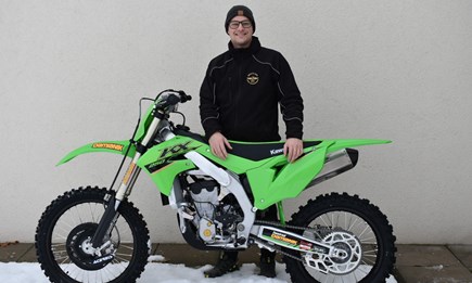 Roll out einer Kawasaki KX 250 !