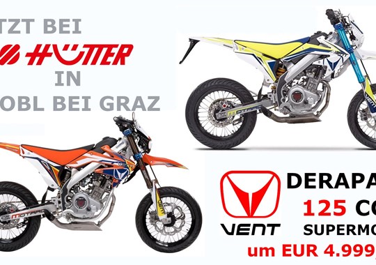 NEWS Vent Derapage 125 ccm / bei Motorrad Hütter in Dobl bei Graz