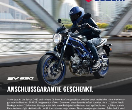 Suzuki Anschlussgarantie geschenkt!