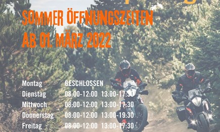 SAISON ÖFFNUNGSZEITEN