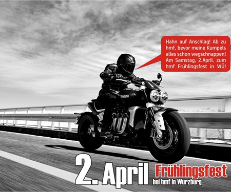 TRIUMPH Frühlingserwachen am 2. April bei hmf