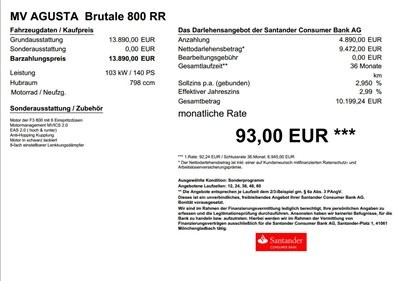 MV Agusta Top Finanzierungsangebote im Juni bei ihrem MV Vertragshändler A.T.T.- - Bild 8