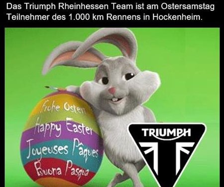 Ostersamstag wegen Teilnahme am 1.000 km Rennen geschlossen