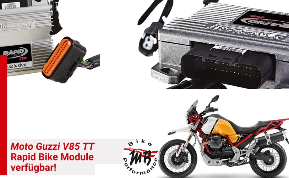 Moto Guzzi V85 TT: Rapid Bike Einspritzoptimierung verfügbar! Bild 1: Moto Guzzi V85 TT: Rapid Bike Einspritzoptimierung verfügbar!