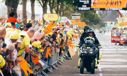 Yamaha Motor Europe verlängert stolz seine Rolle als offizieller Motorradpartner der europäischen Grand Tours des Radsports