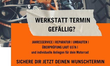 WERKSTATT TERMIN SICHERN