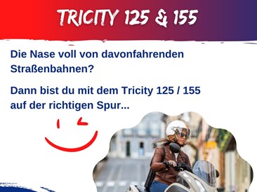 Der neue Tricity 125 / 155. Ab Herbst 2022.