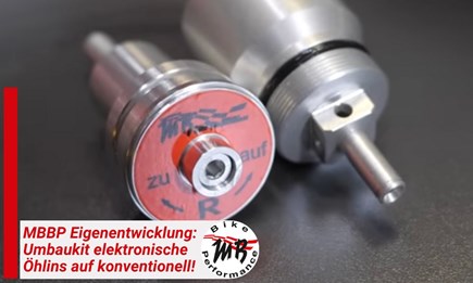 Eigenentwicklung: Umbaukit von elektronischem Öhlins Fahrwerk auf konventionell!